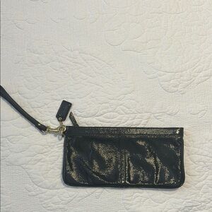 Coach- Black Wristlet Clutch